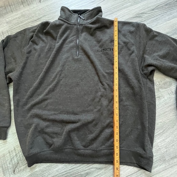 Cinch Grey 1/4 Zip Pull Over Sweater - XL - Picture 6 of 7